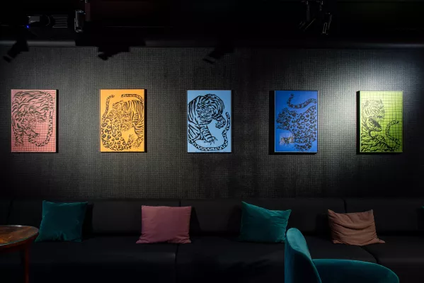 Photo from the exhibition of Laura Limbourg