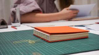 Coptic weave workshop with IVUK 1